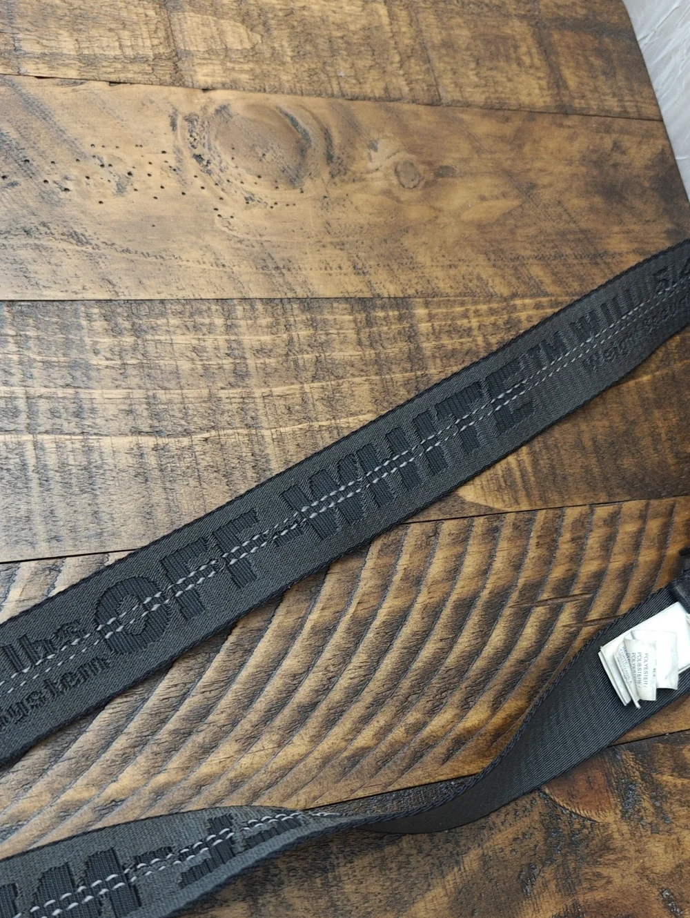 Off White Industrial Logo Belt